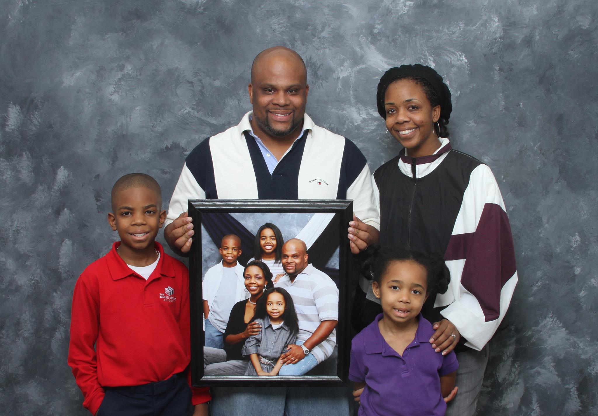 Family photo with Harry's Digital Inc, with their previous Harry's photo 